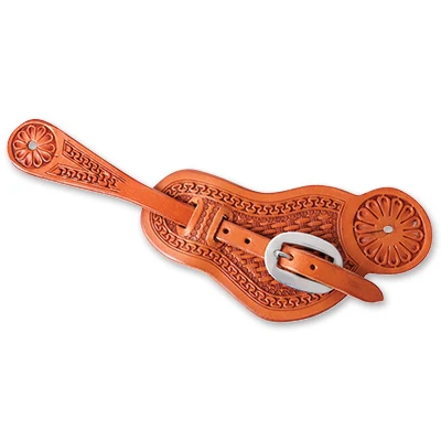 Martin Buckaroo San Carlos Basket Stamp Spur Strap - Image 2