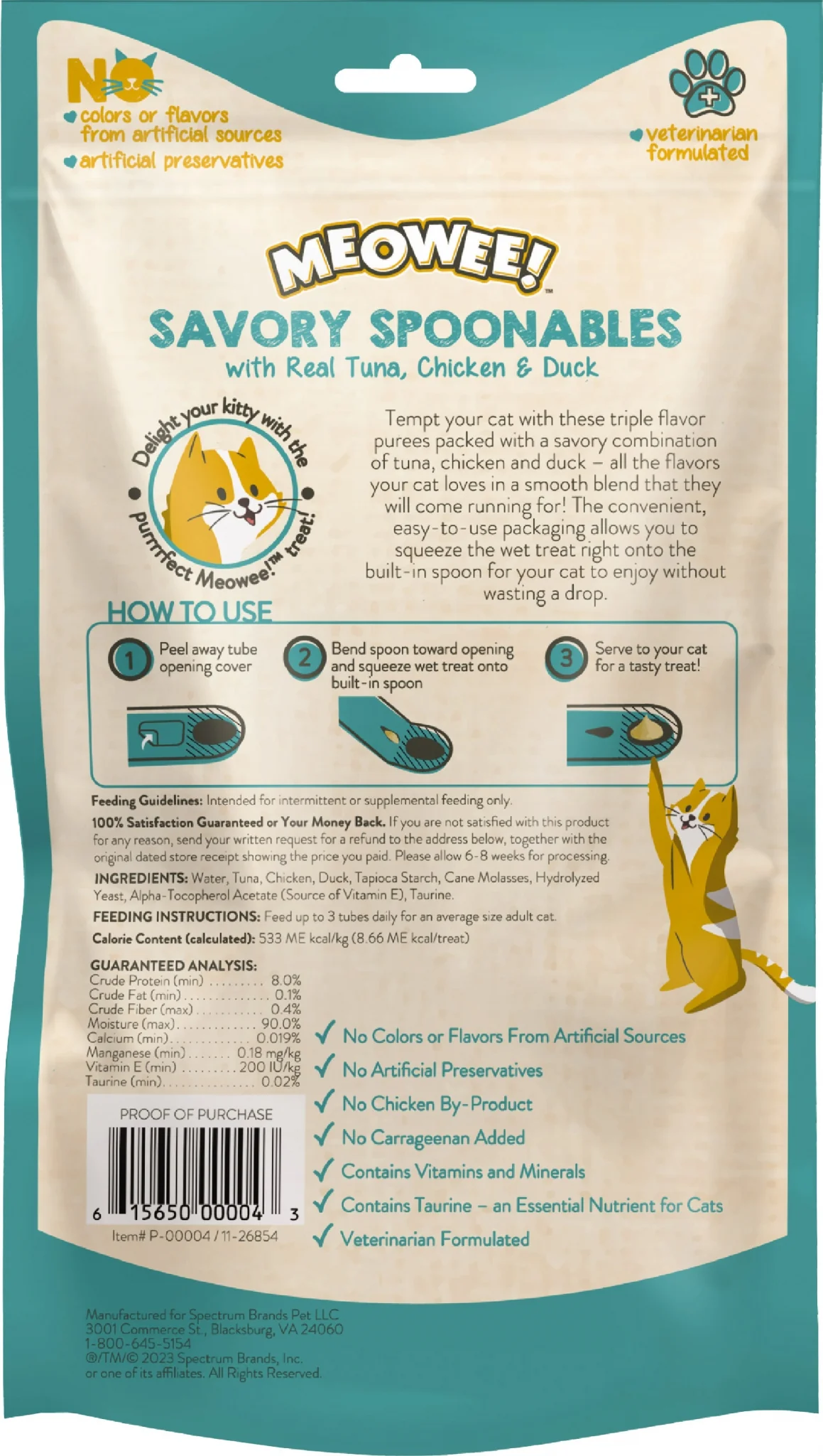 Meowee! Savory Spoonables Squeezable Wet Cat Treat - Image 4