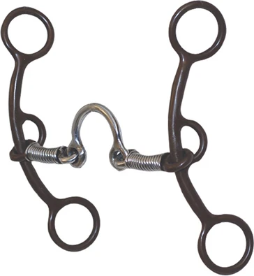 Metalab Antique 6" Lifter Ported Snaffle Gag Bit