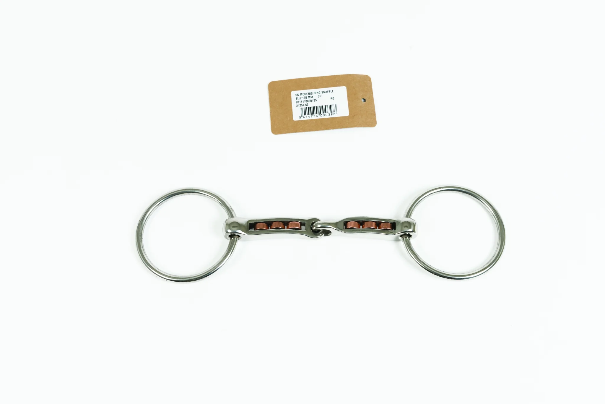 Metalab Mac-Genis Loose Ring 17 MM Snaffle with Copper Rollers