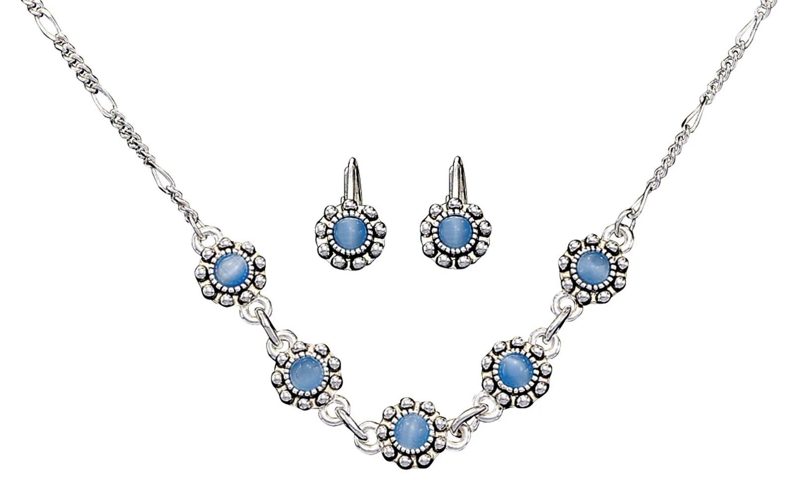 Montana Silversmiths Blue Flowers Jewelry Set - Image 2