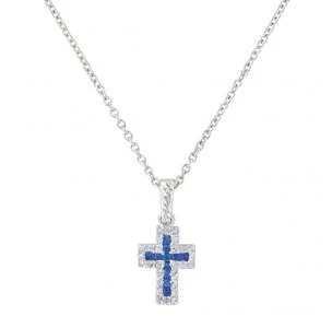 Montana Silversmiths Faith Found In The River Lights Cross Necklace