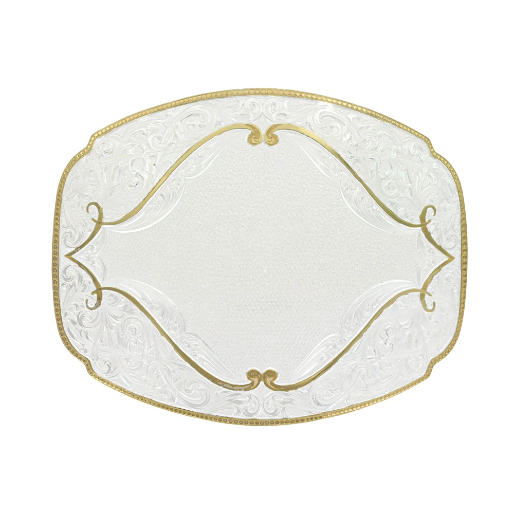 Montana Silversmiths Gold Flourish Western Belt Buckle