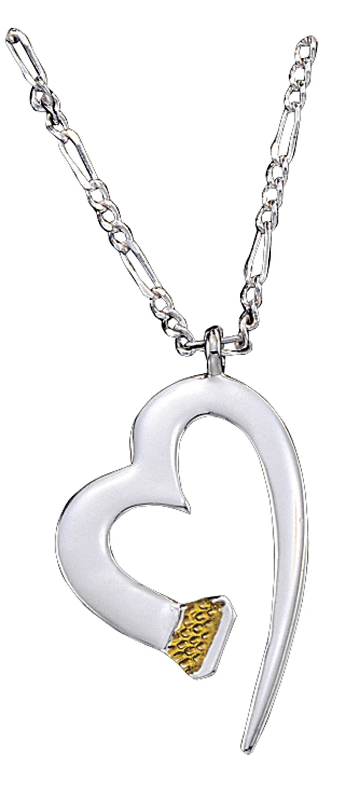 Montana Silversmiths Horseshoe Nail Heart Necklace