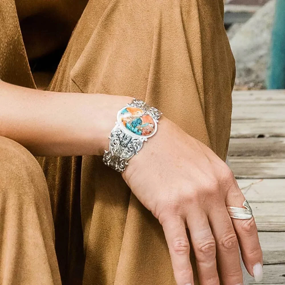 Montana Silversmiths Mountain Glacier Stone Cascade Bracelet - Image 3