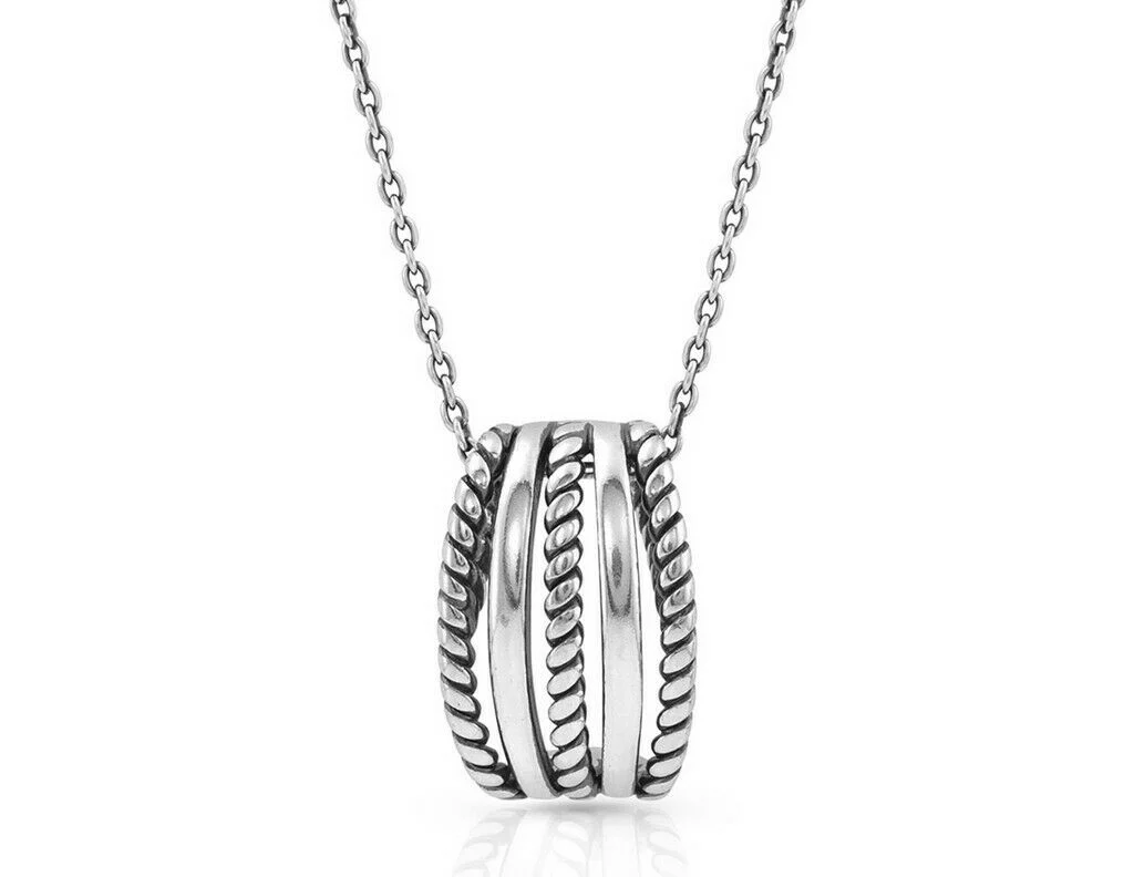 Montana Silversmiths Roped Trio Necklace