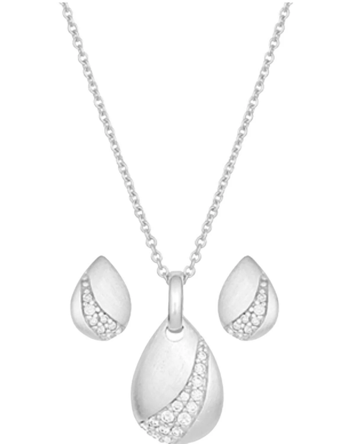 Montana Silversmiths Satin Teardrop Jewelry Set