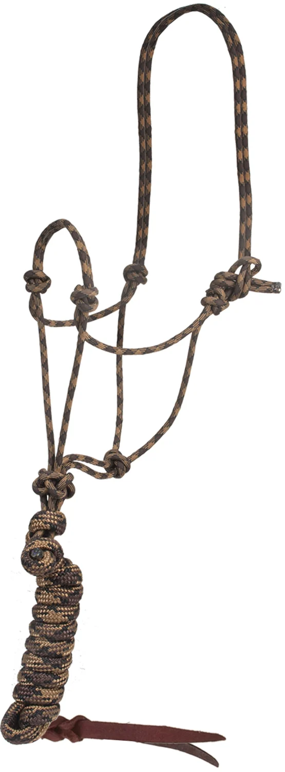 Mustang Aztec Braided Waxed Halter with Lead