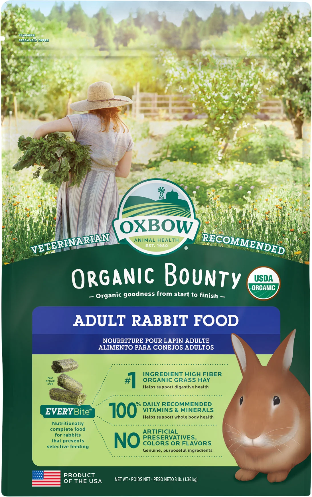 ORGANIC BOUNTY ADULT RABBIT FOOD