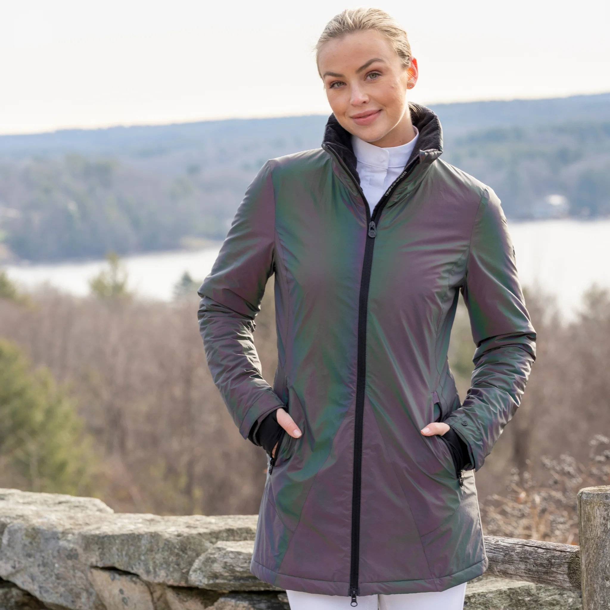 Ovation Ladies Prisma Hi Vis Jacket - Image 3