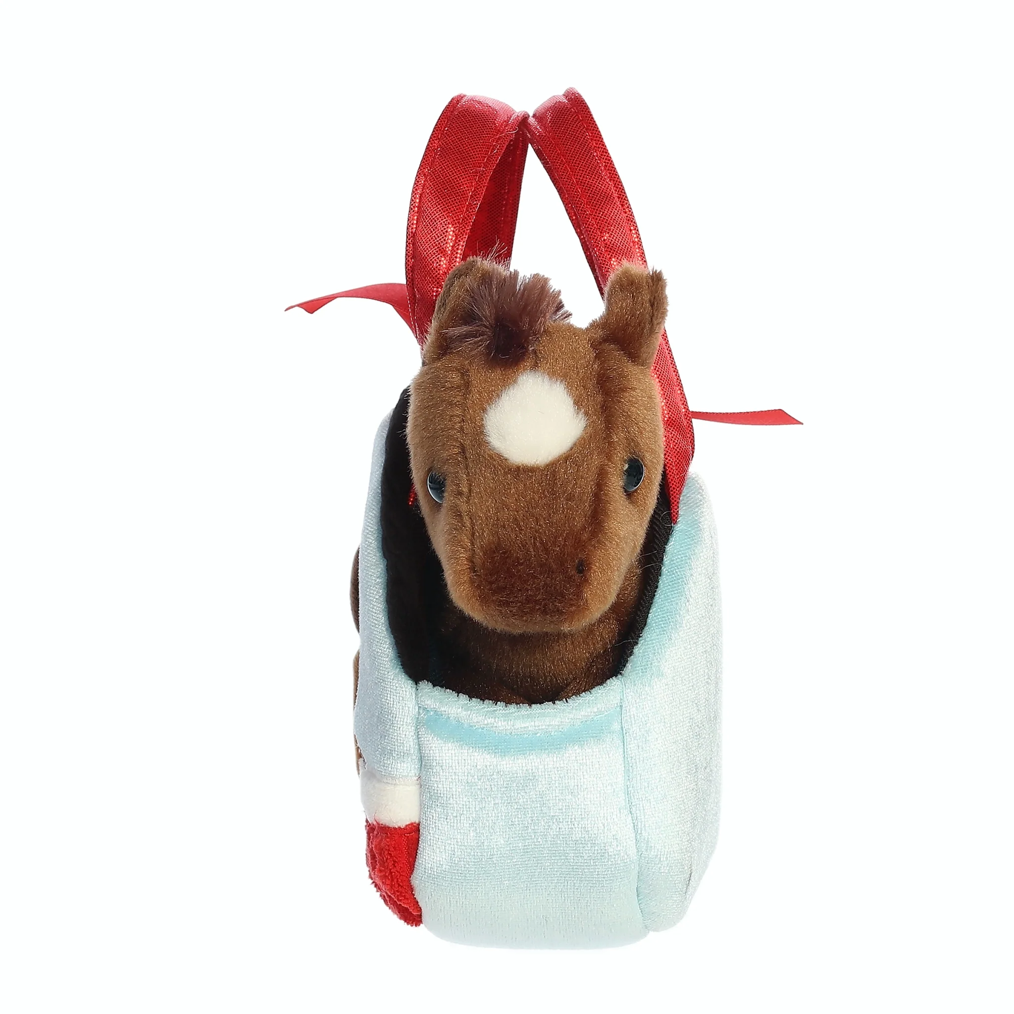Plush Peek-A-Boo Pony in Barn Purse Carrier - Image 3