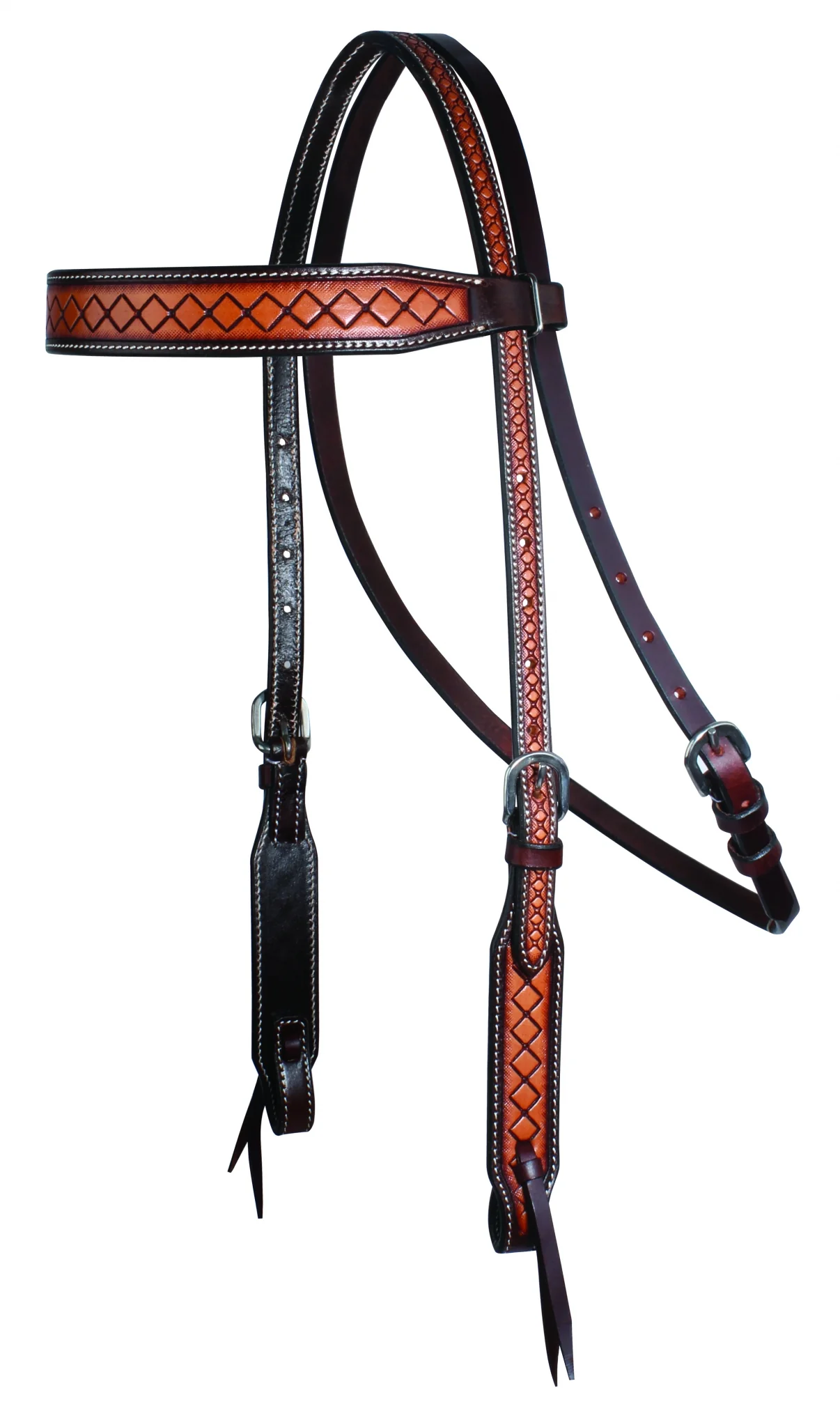 Professionals Choice Crosshatch Browband Headstall