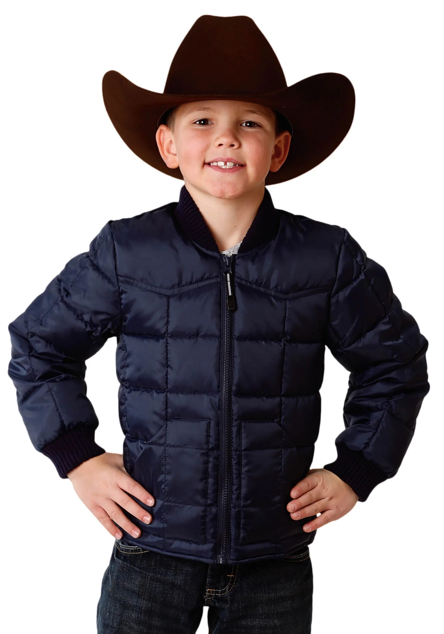 Roper Rangegear Down Jacket-Boys-Blue