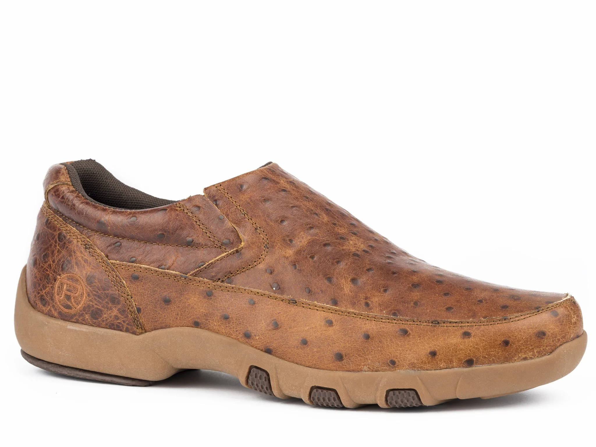 Roper Owen Slip On Shoe - Mens - Embossed Tan