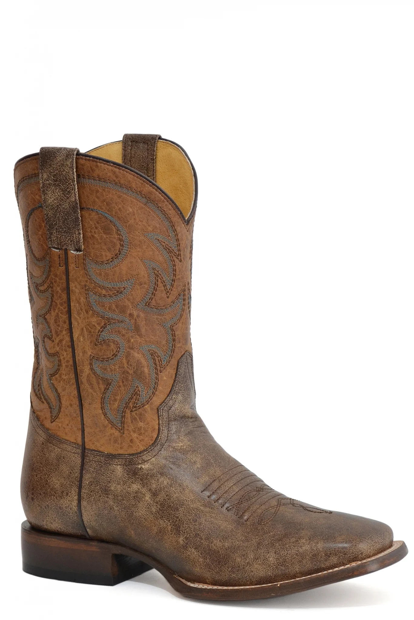 Roper Mens Square Toe 11" Shaft Leather Outsole Boots