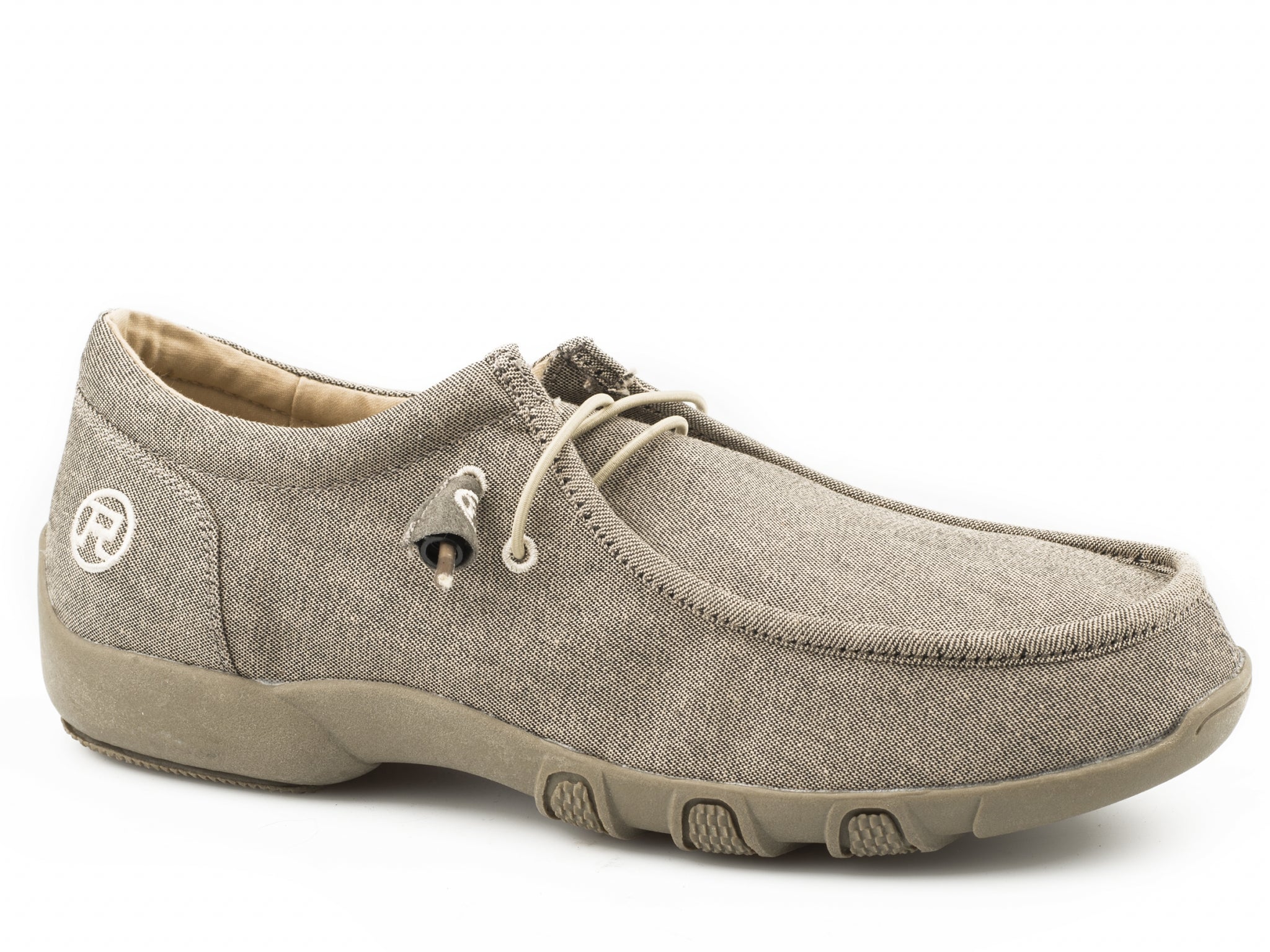 Roper Mens Stretch Fabric Chukka Lace-Up Shoes