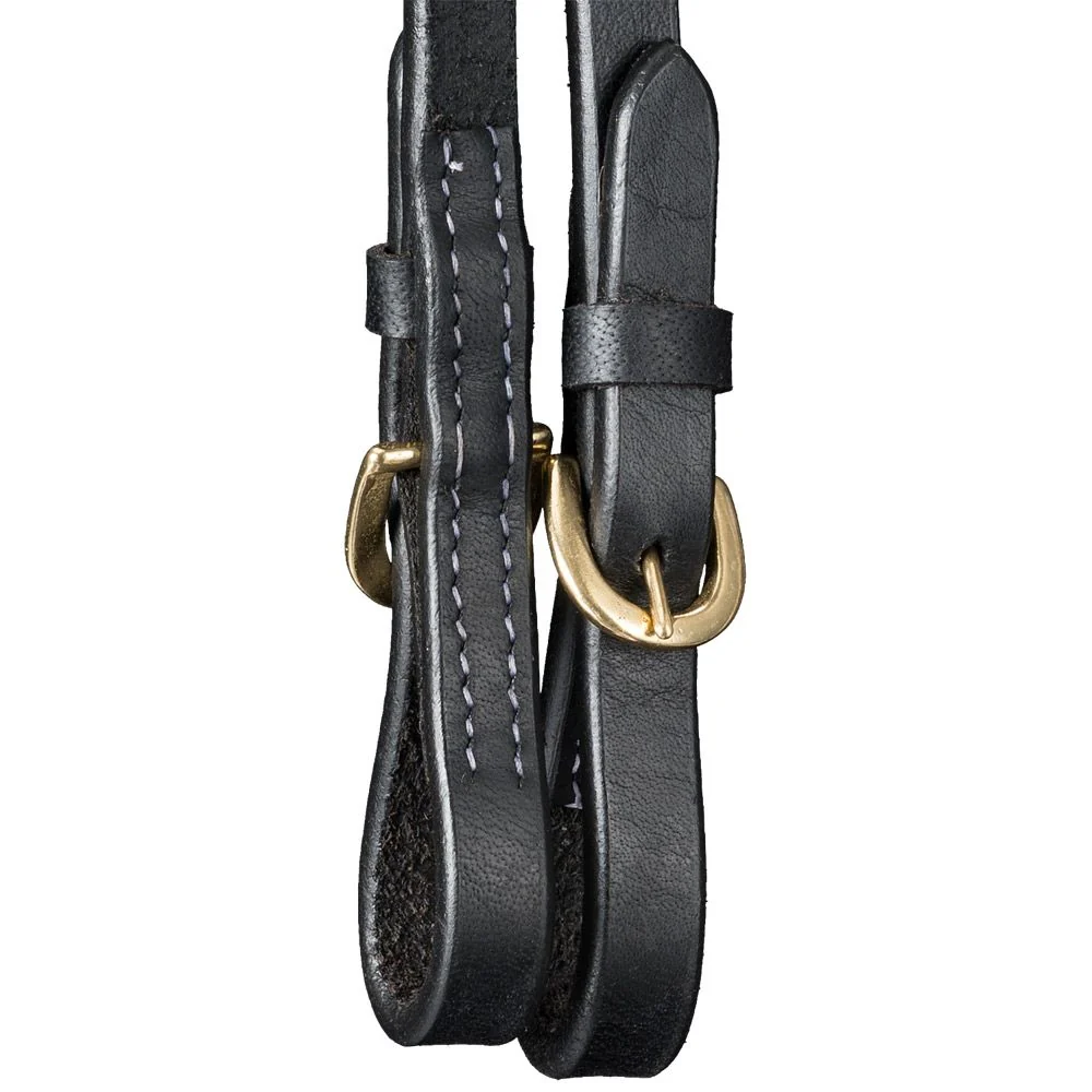 Royal King Harness Leather Split Reins with Buckle Ends - Image 3