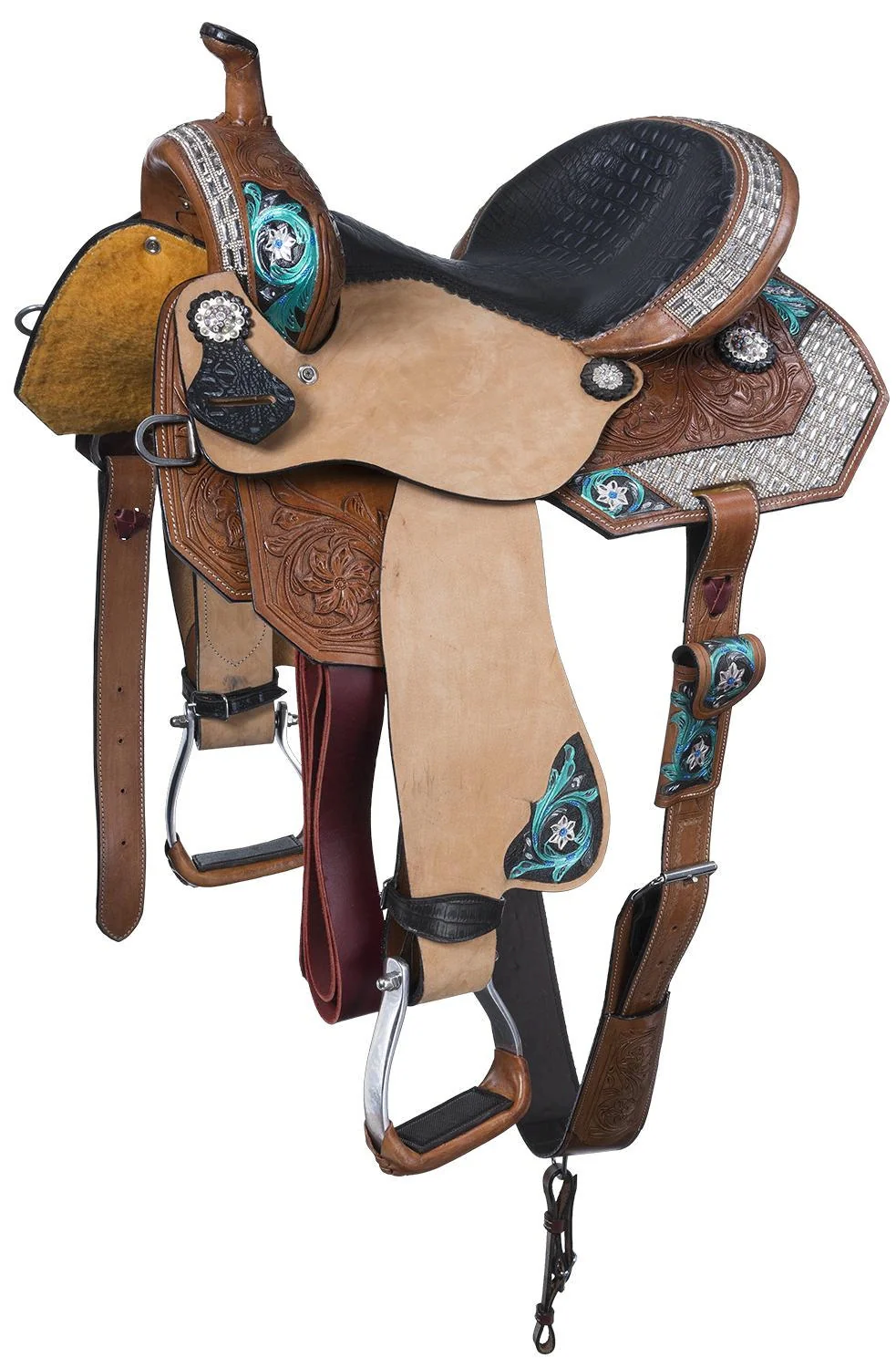 Silver Royal Ashton Barrel Saddle - Image 2