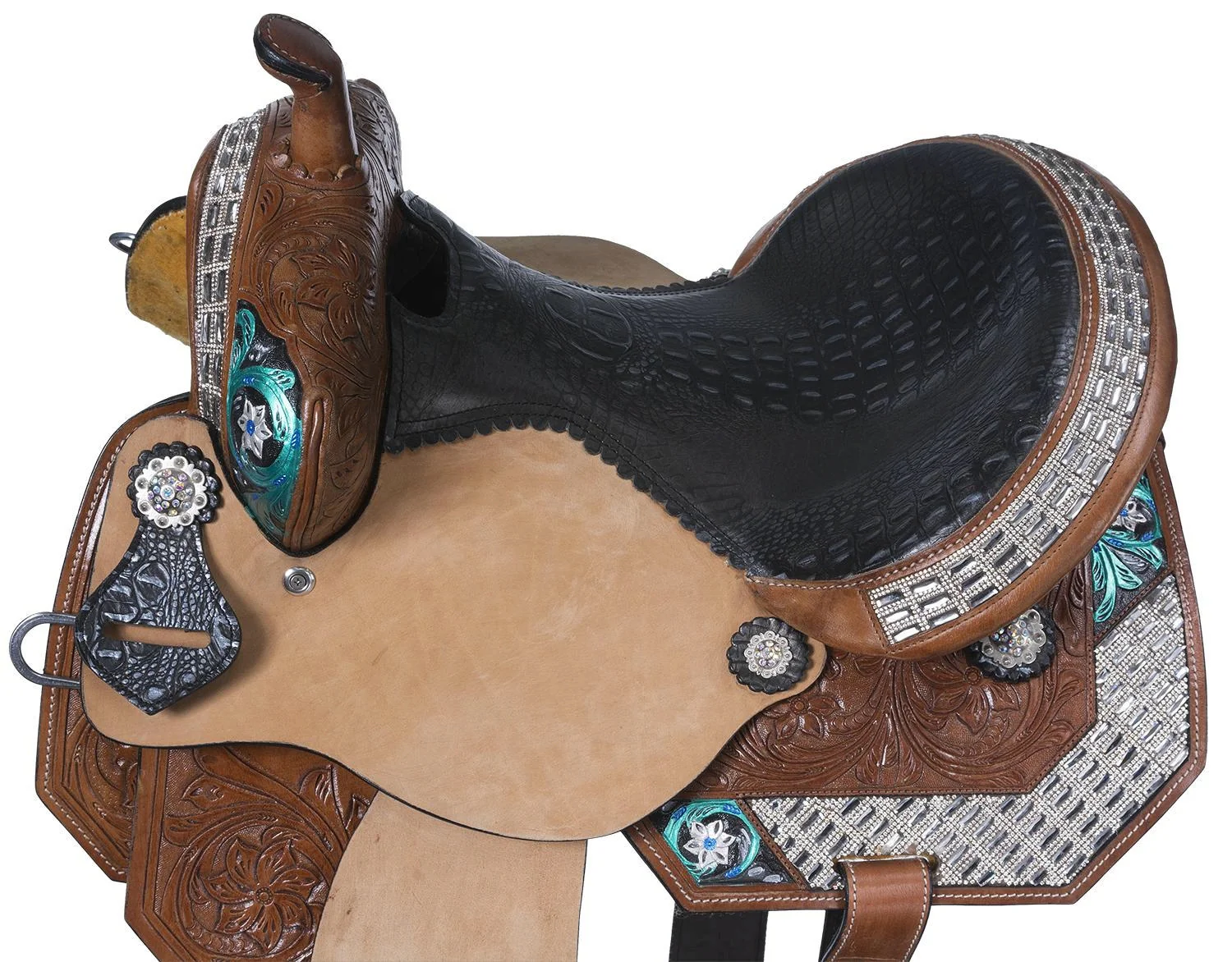 Silver Royal Ashton Barrel Saddle - Image 3