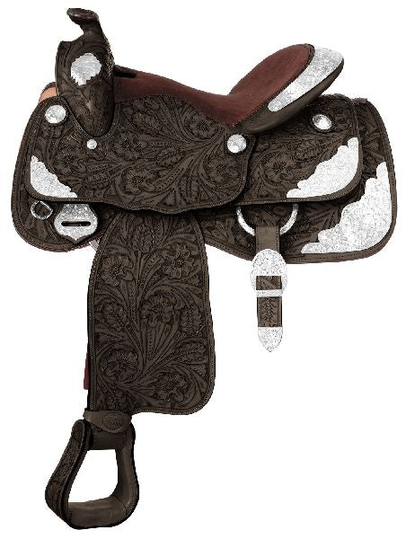 Silver Royal Premium Classic Premier Silver Show Saddle - Classic Silver Trim - Image 2