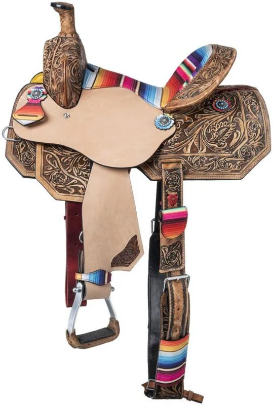 Silver Royal Serape Barrel Saddle Package - Image 5