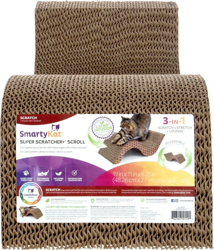 SMARTYKAT SUPER SCRATCHER+ SCROLL SCRATCHER