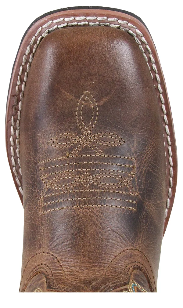 Smoky Mountain Jesse Boots - Youth - Brown/Dark Green - Image 2
