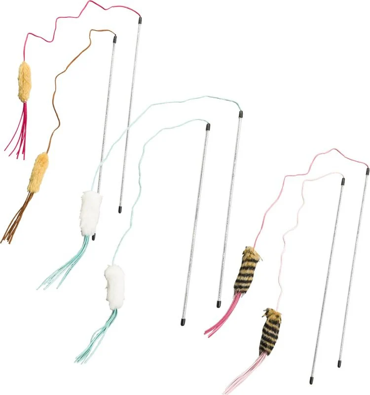 SPOT LEATHER STRAND TEASER WAND