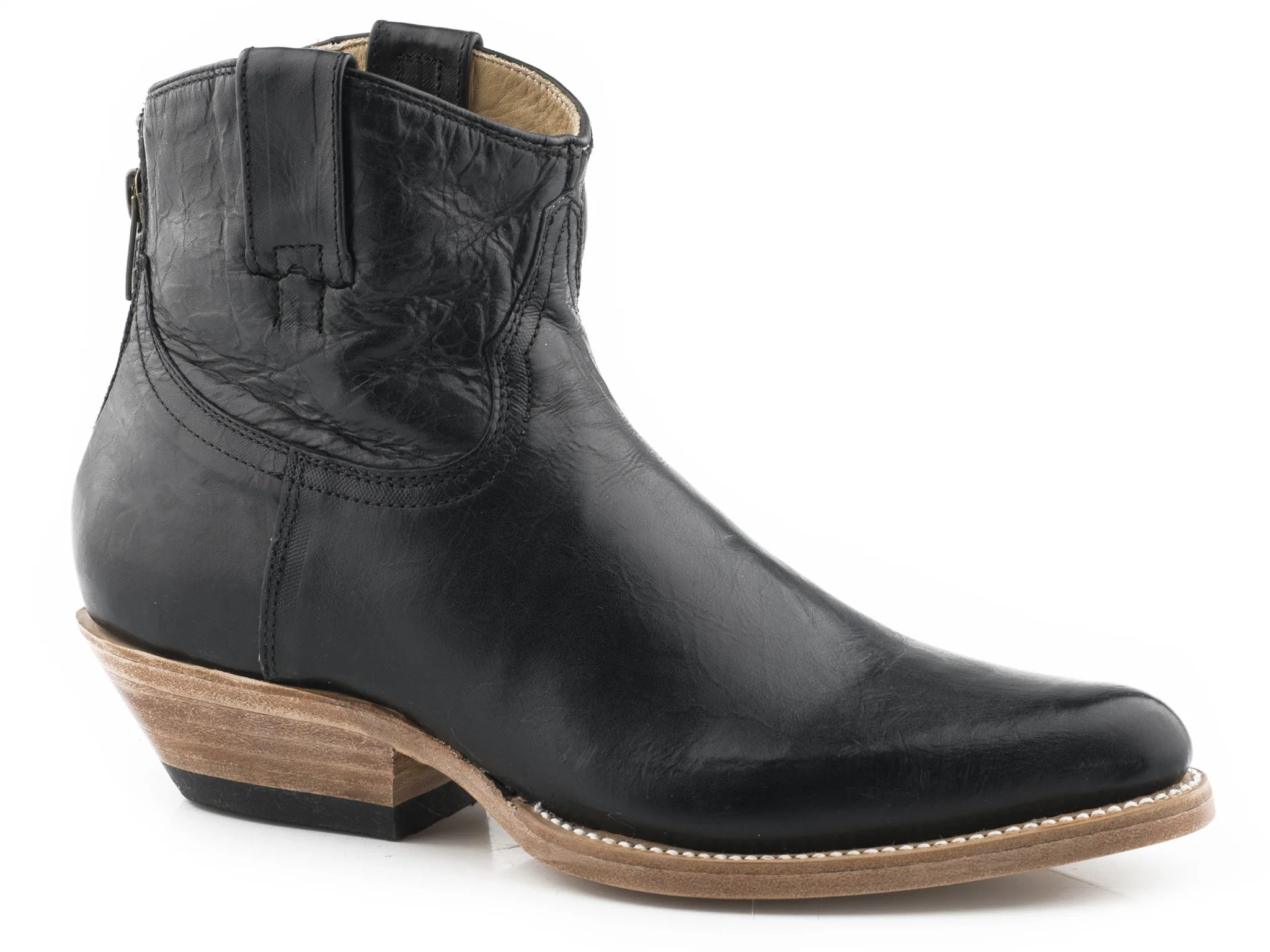 Stetson Ladies Nellie Snip Toe Leather Sole Boots