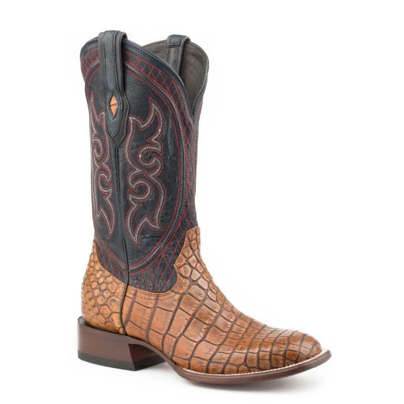 Stetson Mens Roundup Alligator Cowboy Boots - Image 10