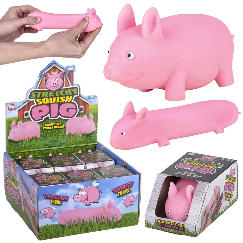 Stretch Squish Pig Fidget Toy