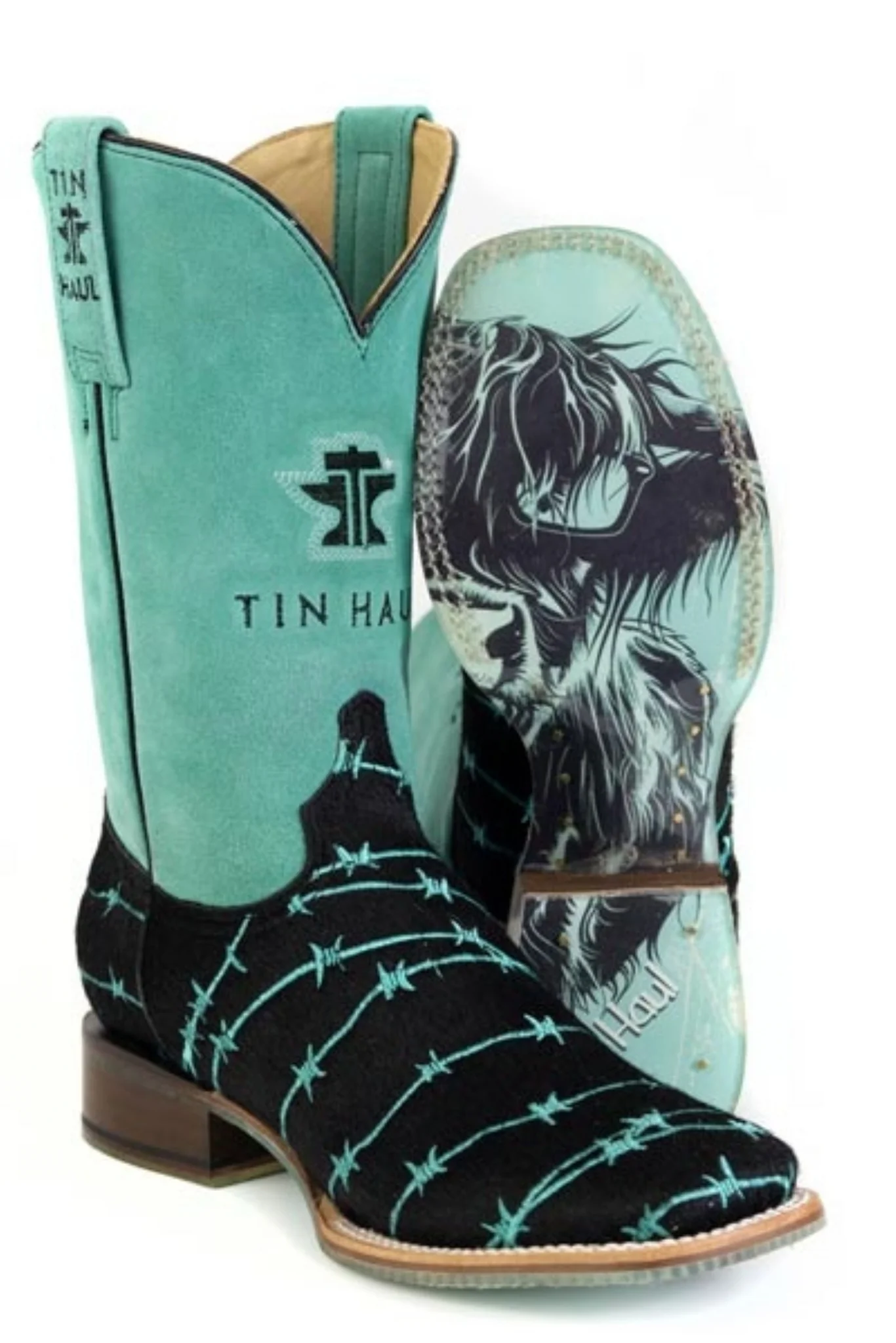 Tin Haul Ladies Barbwire Belle Square Toe Boots