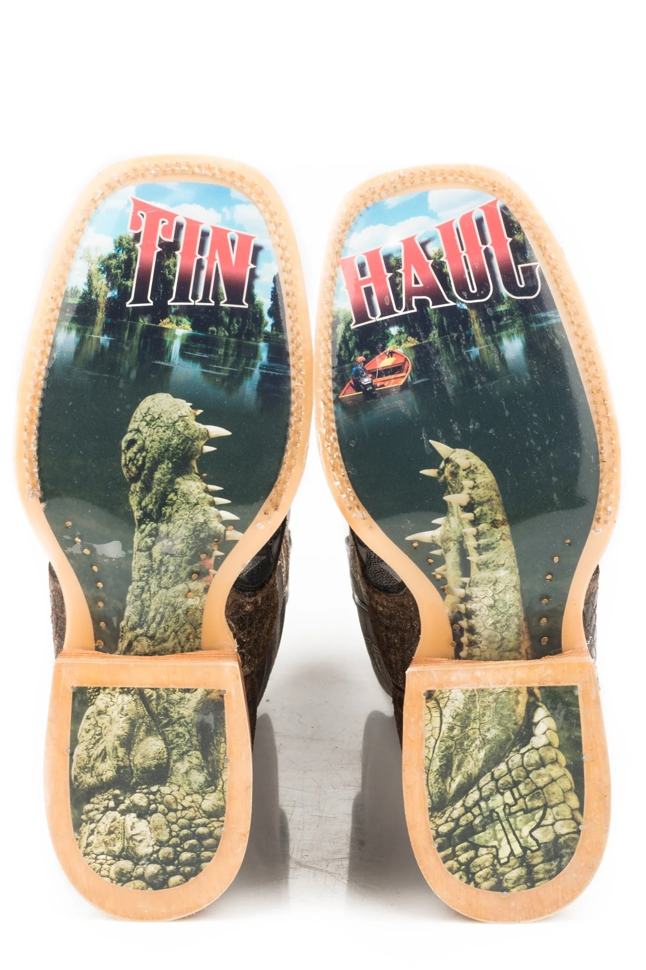 Tin Haul Mens Boots - Swamp Chomp With Gator Sole - Image 2