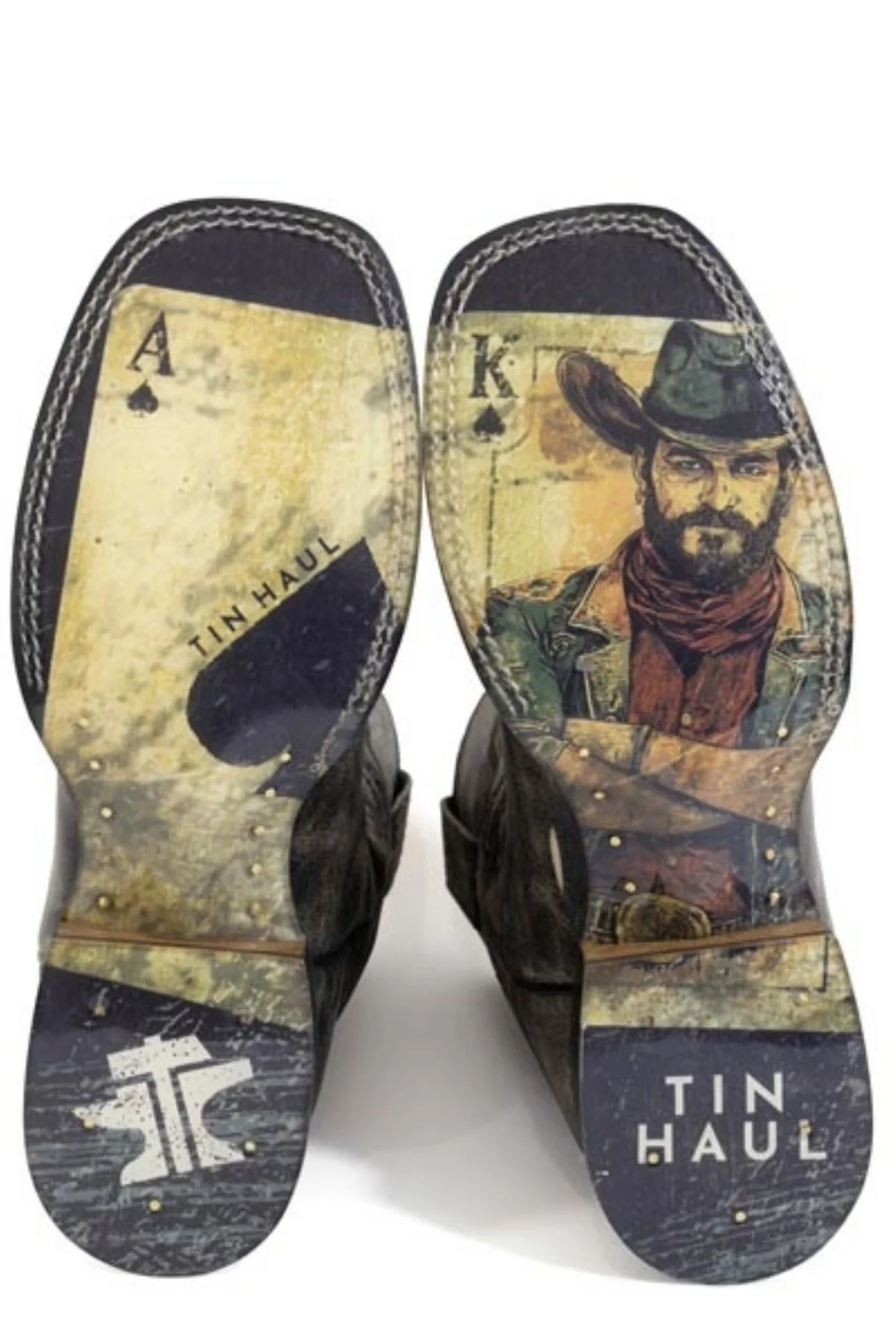 Tin Haul Mens Gambler Winning Square Toe Boots - Image 2