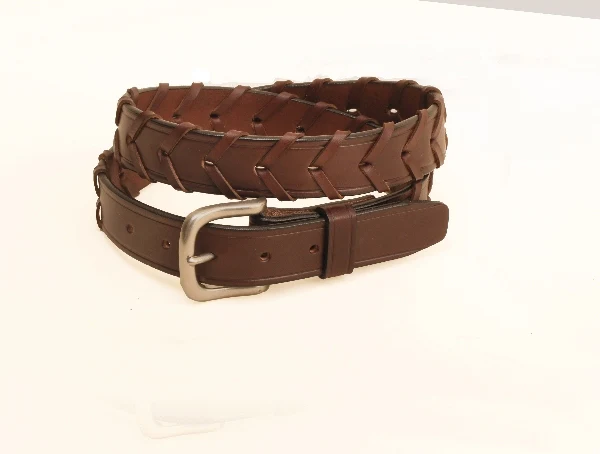 Tory Leather 1 1/4" Laced Belt