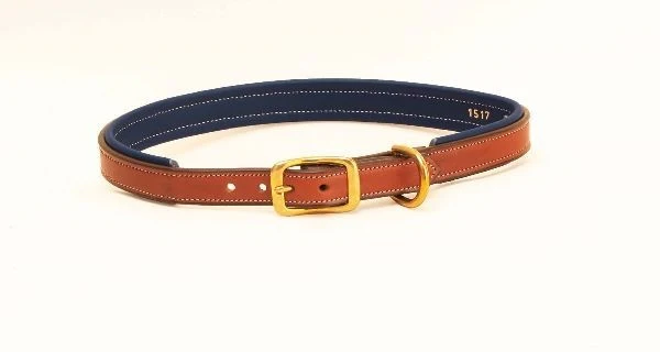 Tory Leather 2-Tone Padded Leather Dog Collar - Image 6