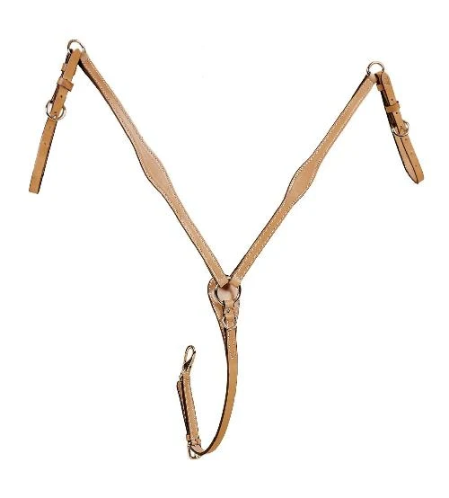 Tory Leather Bridle Leather Flared Center Breast Strap - Image 3