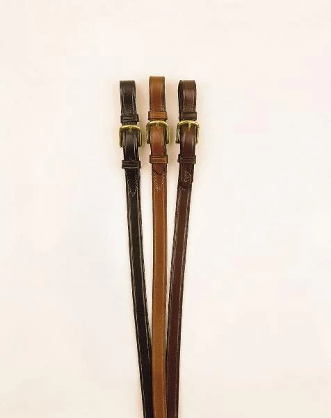 Tory Leather Bridle Leather Lead - Brass Buckle - Image 3