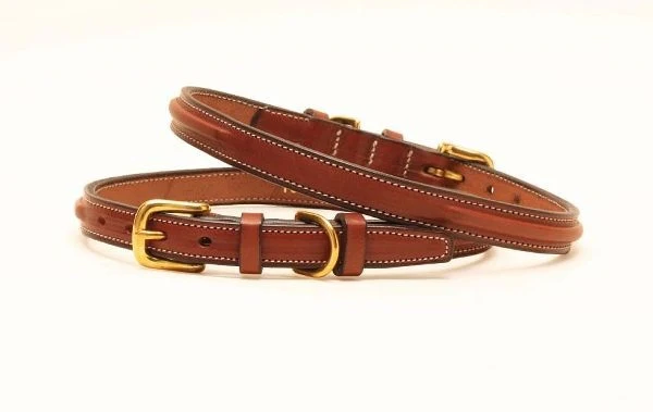 Tory Leather Deluxe Raised Leather Dog Collar With Raised Keepers - Image 16