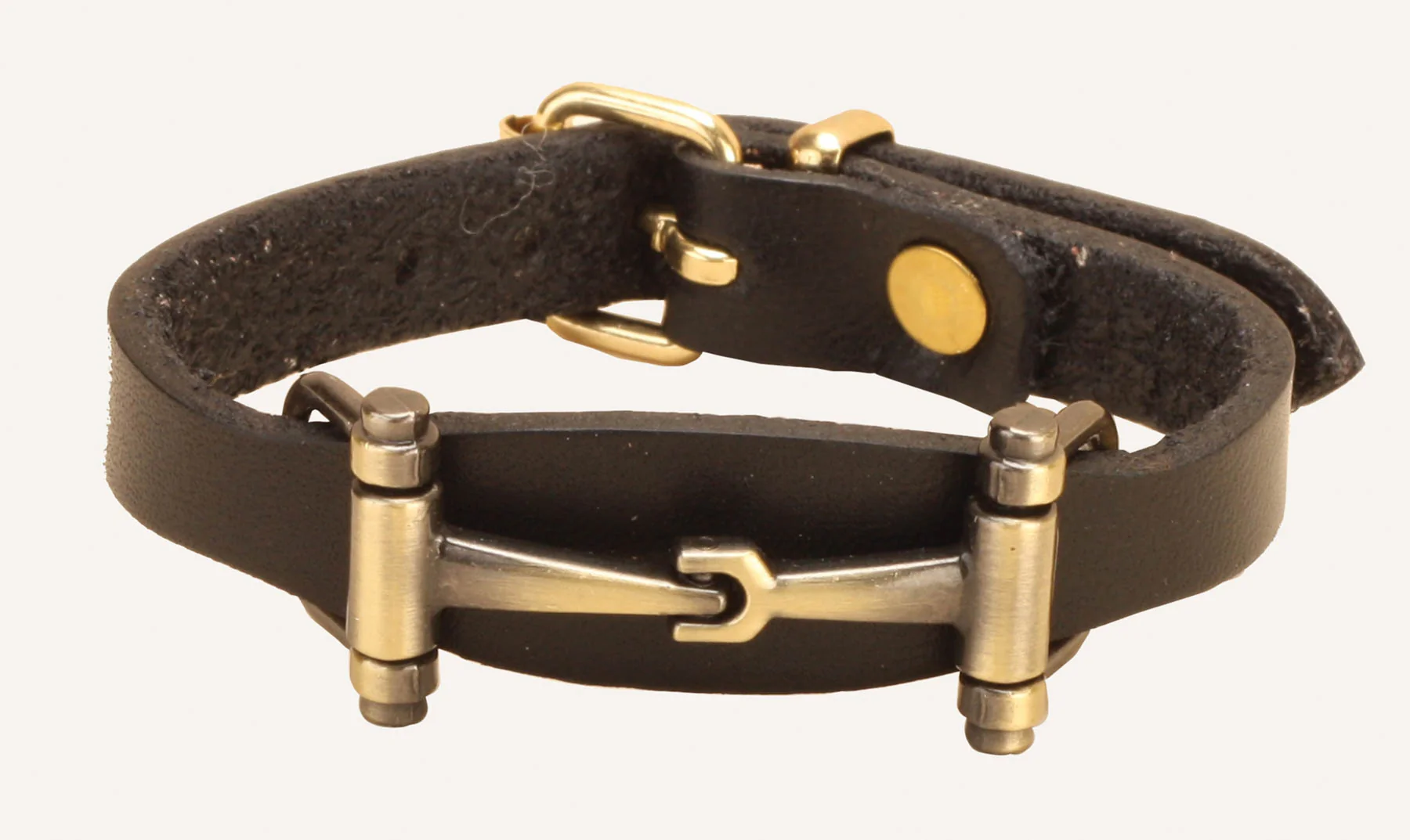 Tory Leather Flared Snaffle Bit Bracelet