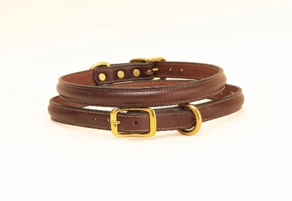 Tory Leather Raised Leather Dog Collar - Image 3