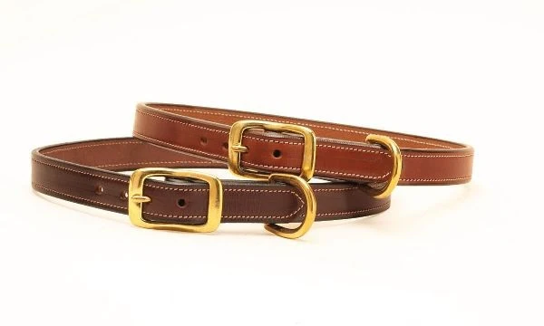 Tory Leather Saddle Stitched Dog Collar - Image 11