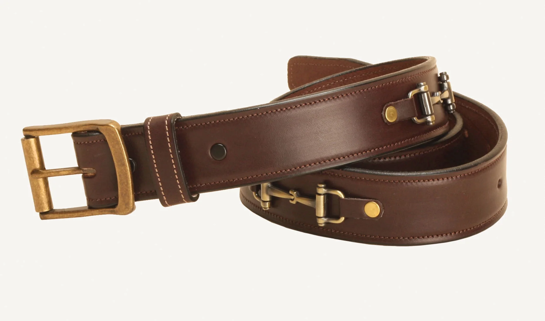 Tory Leather Snaffle Bit Leather Belt