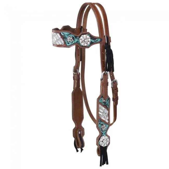 Tough-1 Ashton Collection Headstall With Fringe
