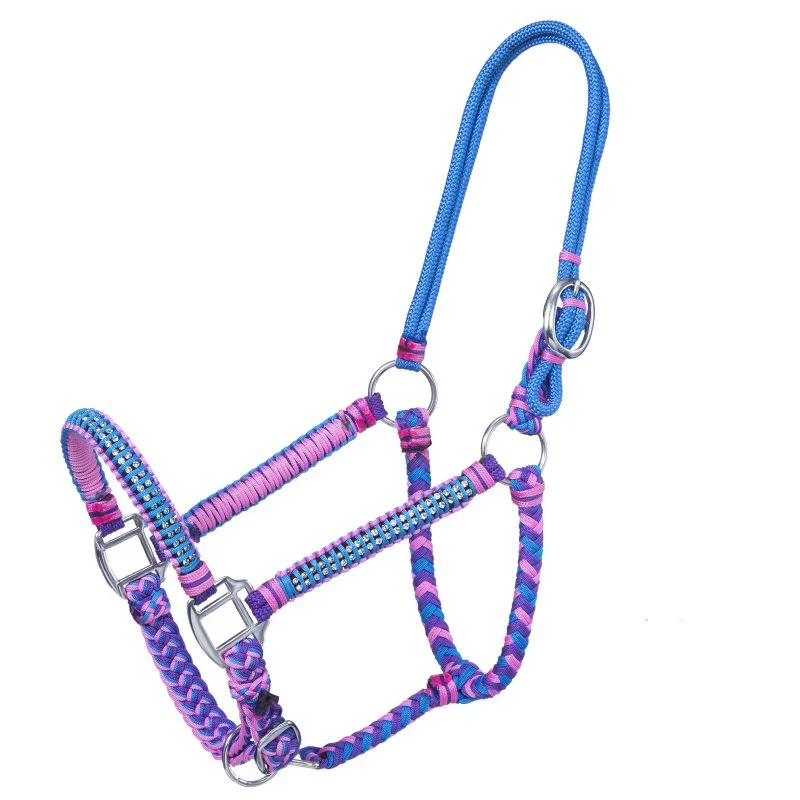 Tough 1 Mini Rope/Braid Halter with Stone - Image 3