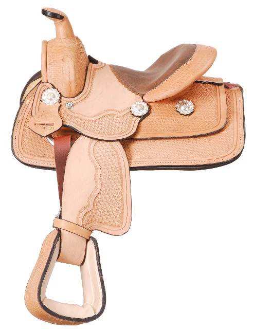 Tough 1 Miniature Half Seat Western Basket Saddle
