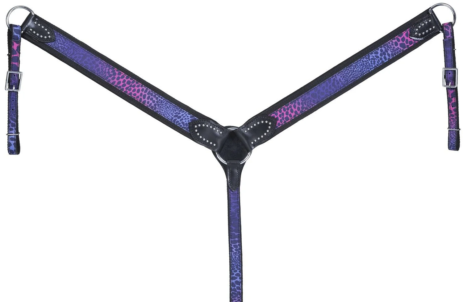 Tough-1 Prints With Dots Nylon Breastcollar - Wild Safari