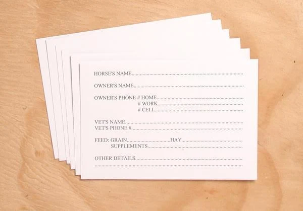 Tough-1 Replacement stall cards