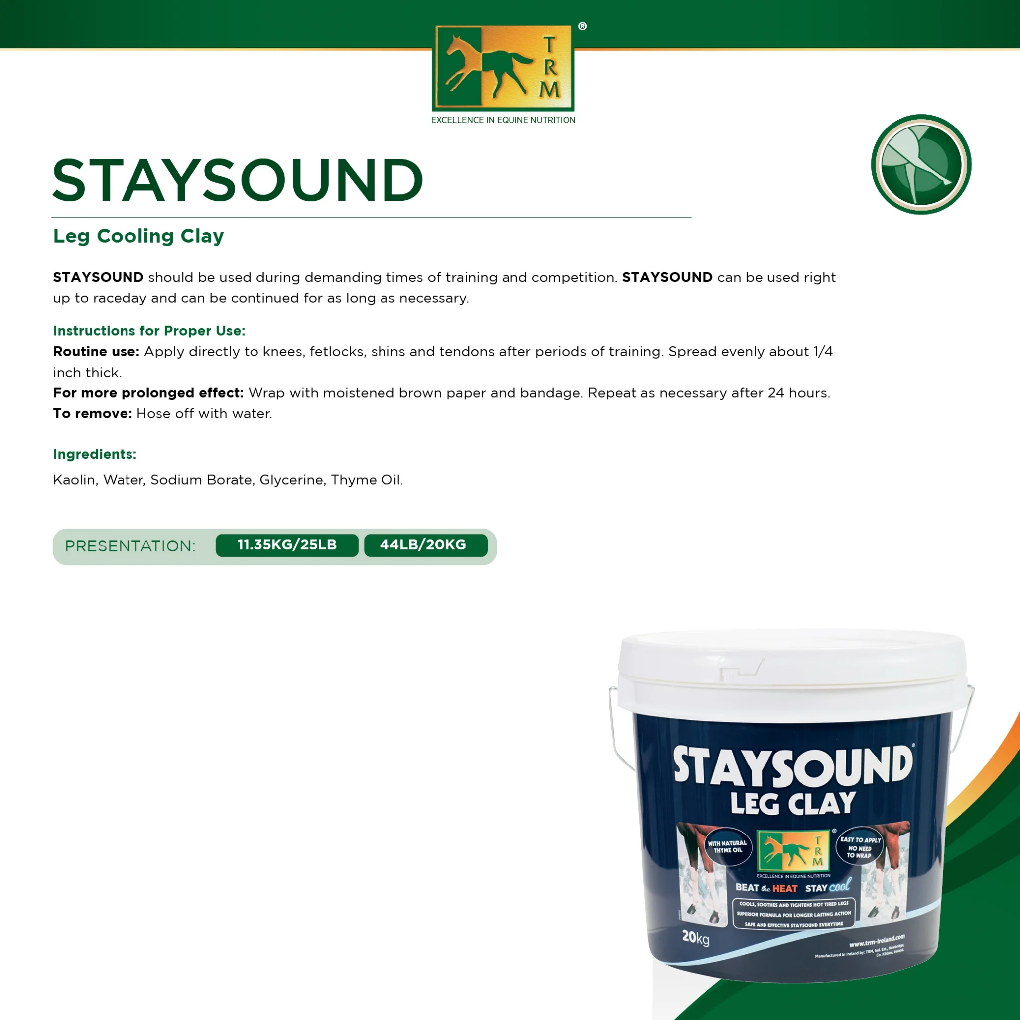 TRM Staysound Leg Clay - Image 3