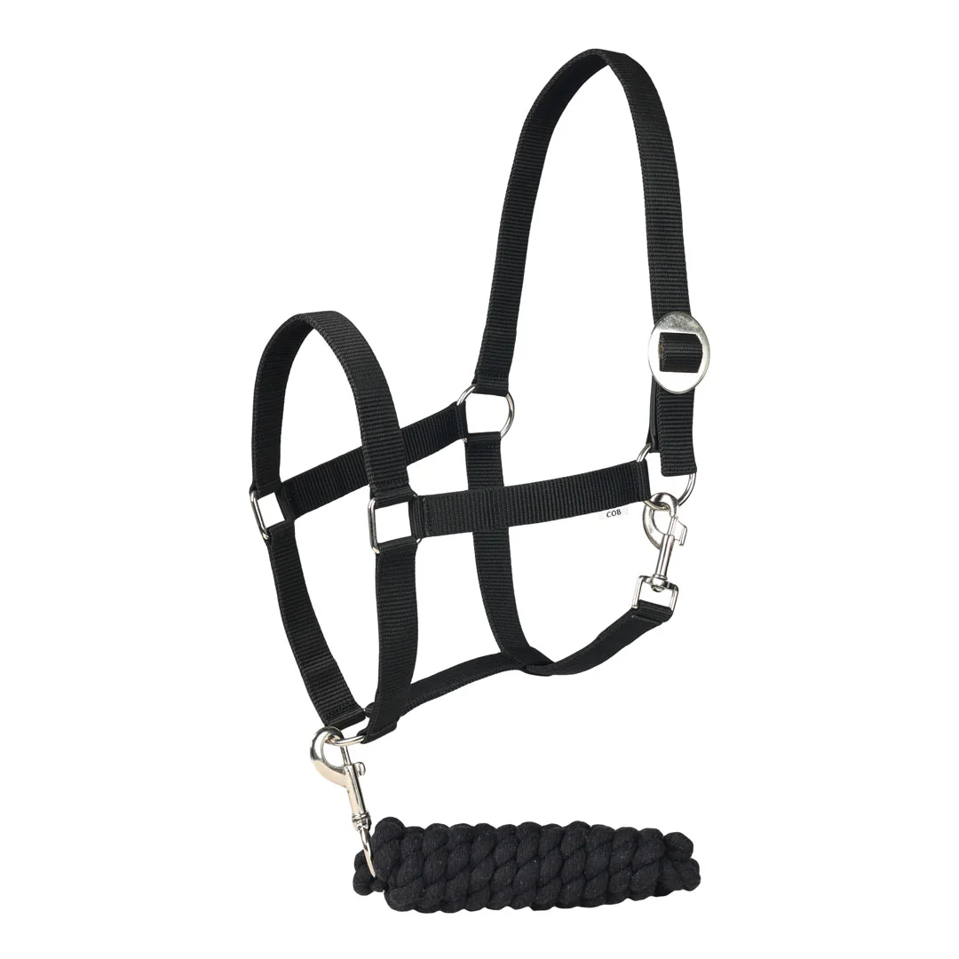 TuffRider Halter And Lead Rope Set with Breakaway Leather